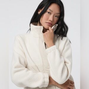 Vuori Cream Teddy Jacket
